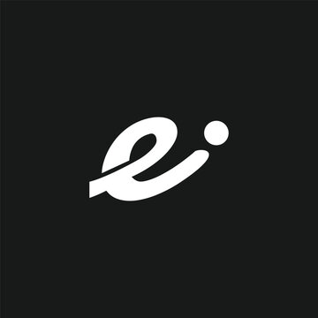 Letter ei hand written