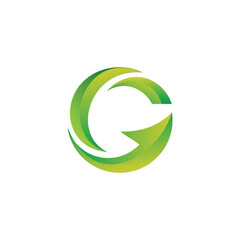 Letter G arrow grow up