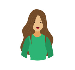 vector illustration of a woman