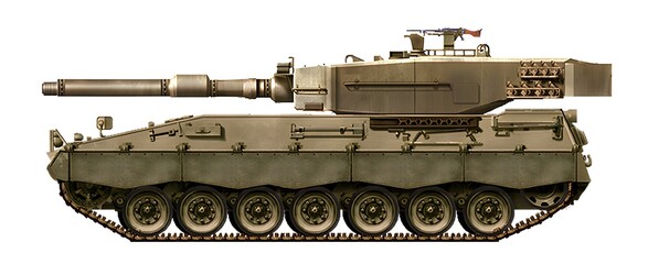 The concept of a new MBT based on the TAM-2C tank, known as TAP (Tanque Argentino Pesado)