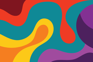 fun art liquid background design Template