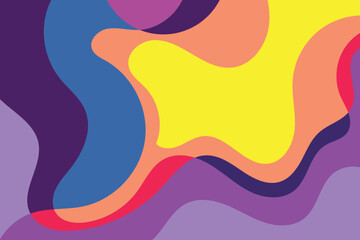 fun art liquid background design Template