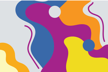 fun art liquid background design Template