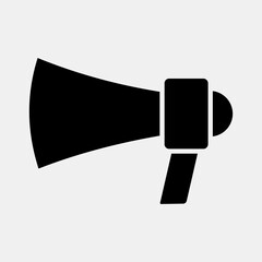 Icon loud speaker. Indonesian general election elements. Icons in glyph style. Good for prints, posters, infographics, etc.