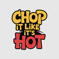 chop it like its hot eid qurbani t shirt design