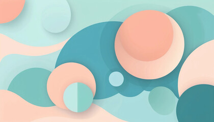 Soft Pastel Vector Background with Modern Organic Design