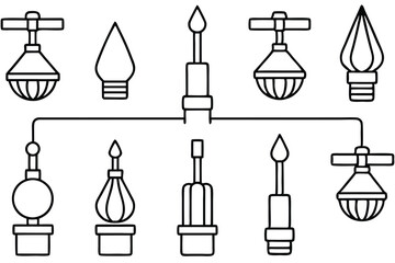 drip irrigation emit line art eco friendly irrigation