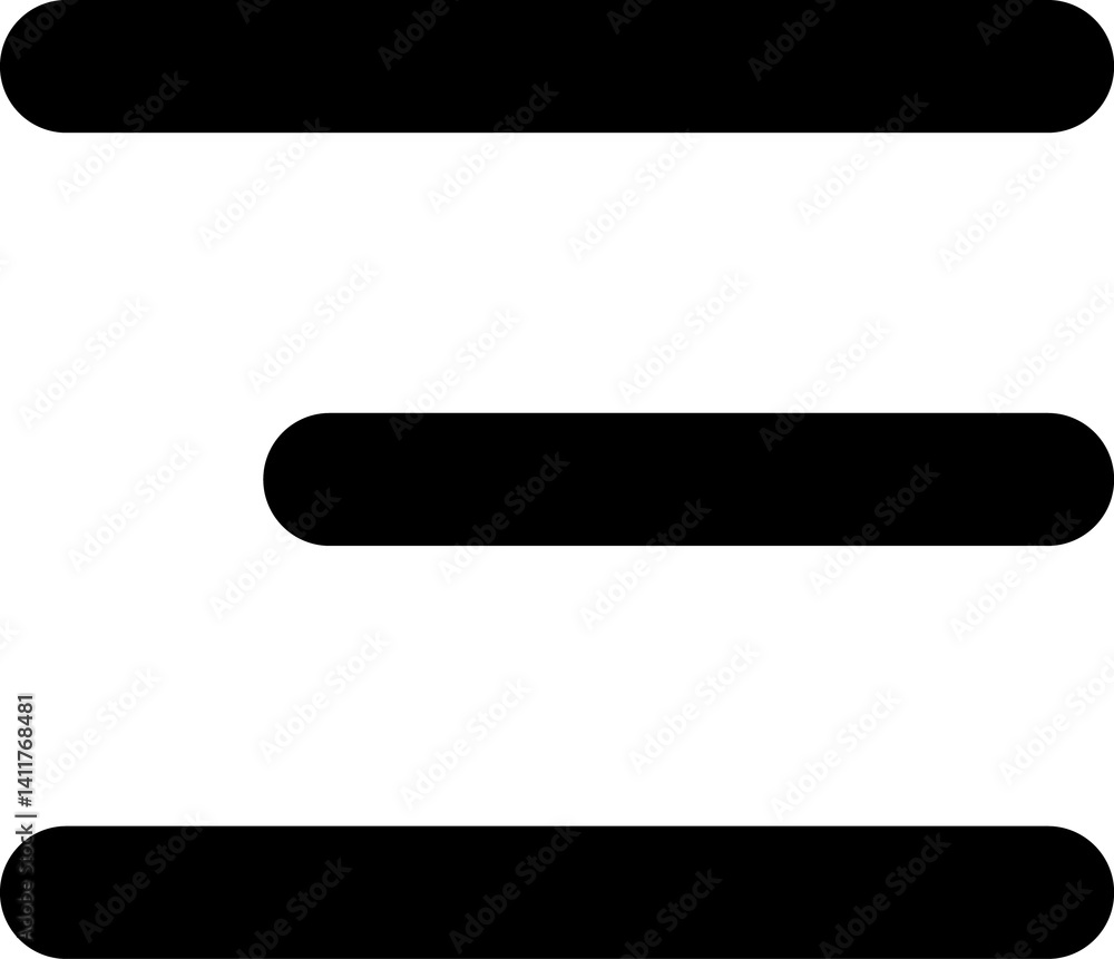 Poster hamburger menu flat icons. ui website design elements. navigation icons for mobile app and user inte