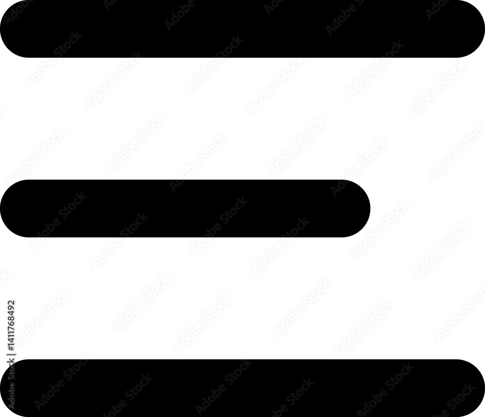 Poster hamburger menu flat icons. ui website design elements. navigation icons for mobile app and user inte