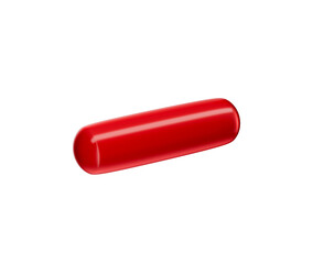 3D Red blue minus symbol with a modern, sleek and minimalistic design. 3d illustration