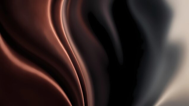Abstract brown black silk fabric background luxury smooth elegant material texture wallpaper backdrop design
