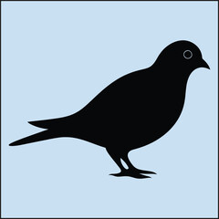 Obraz premium Silhouette of a Dove, Peace