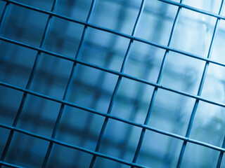 Dark square wireframe for abstract background.