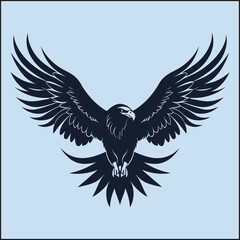 Fototapeta premium Silhouette of an Eagle, Freedom