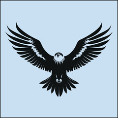 Obraz premium Silhouette of an Eagle, Wildlife