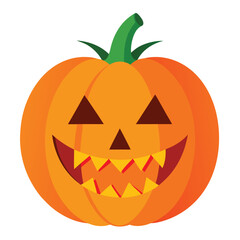 Halloween Pumpkin carving  isolated on white background