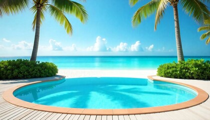 Beachside swimming pool