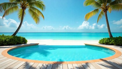 Beachside swimming pool