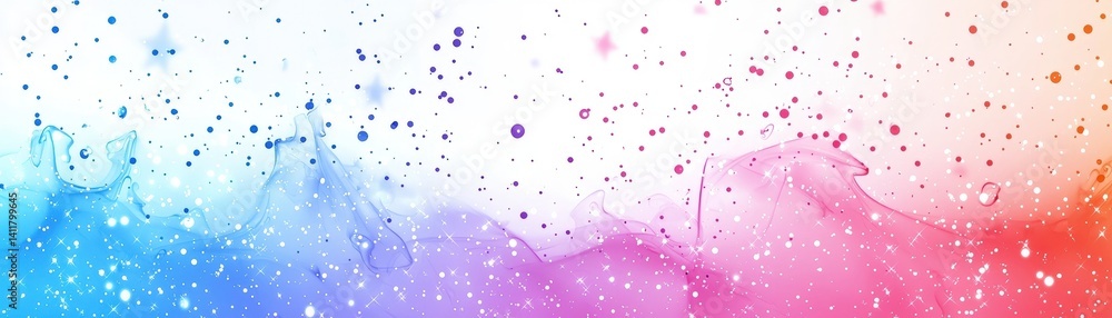 Poster colorful abstract background with watercolor style splashes and soft gradient effects