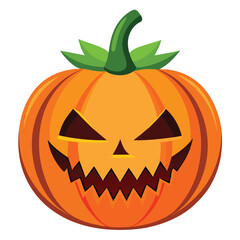 Halloween Pumpkin carving  isolated on white background