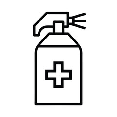 Obraz premium spray bottle with a plus sign Icon