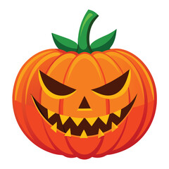 Halloween Pumpkin carving  isolated on white background