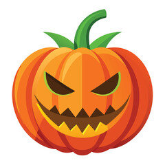 Halloween Pumpkin carving  isolated on white background