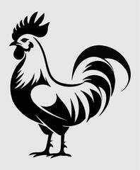 VECTOR CHICKEN BLACKWHITE 