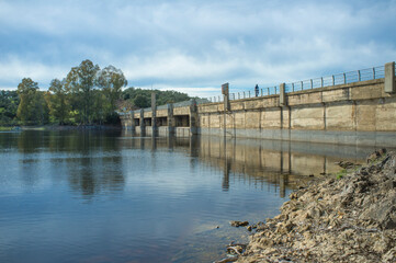 Pedestrian crossing Piedra Aguda Reservoir road, Valverde de Leganes