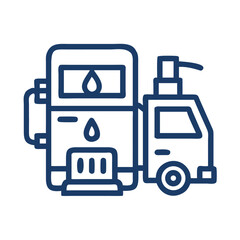 Obraz premium Fuel Pump Icon Representing Logistics and Fueling Services