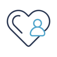 Obraz premium Heart Shape Icon Representing User Like and Positive Feedback