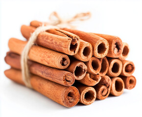 photo of a cinnamon on a white background