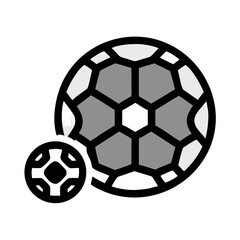 Obraz premium Soccer Ball Icon Representing Football Game and Team Sports Activity