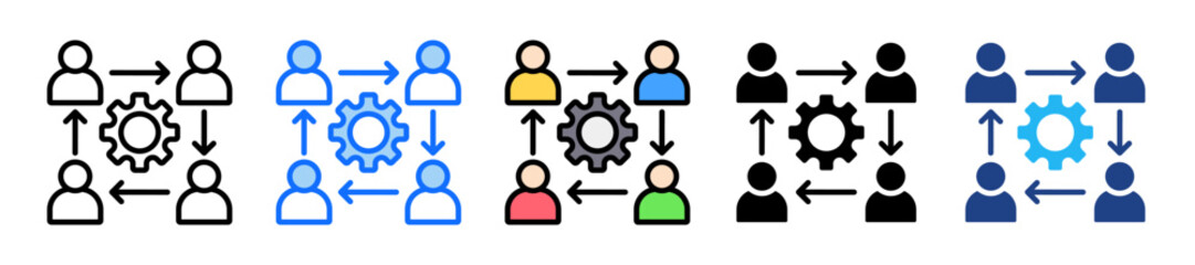 Change Management Icon Set Multiple Style Collection