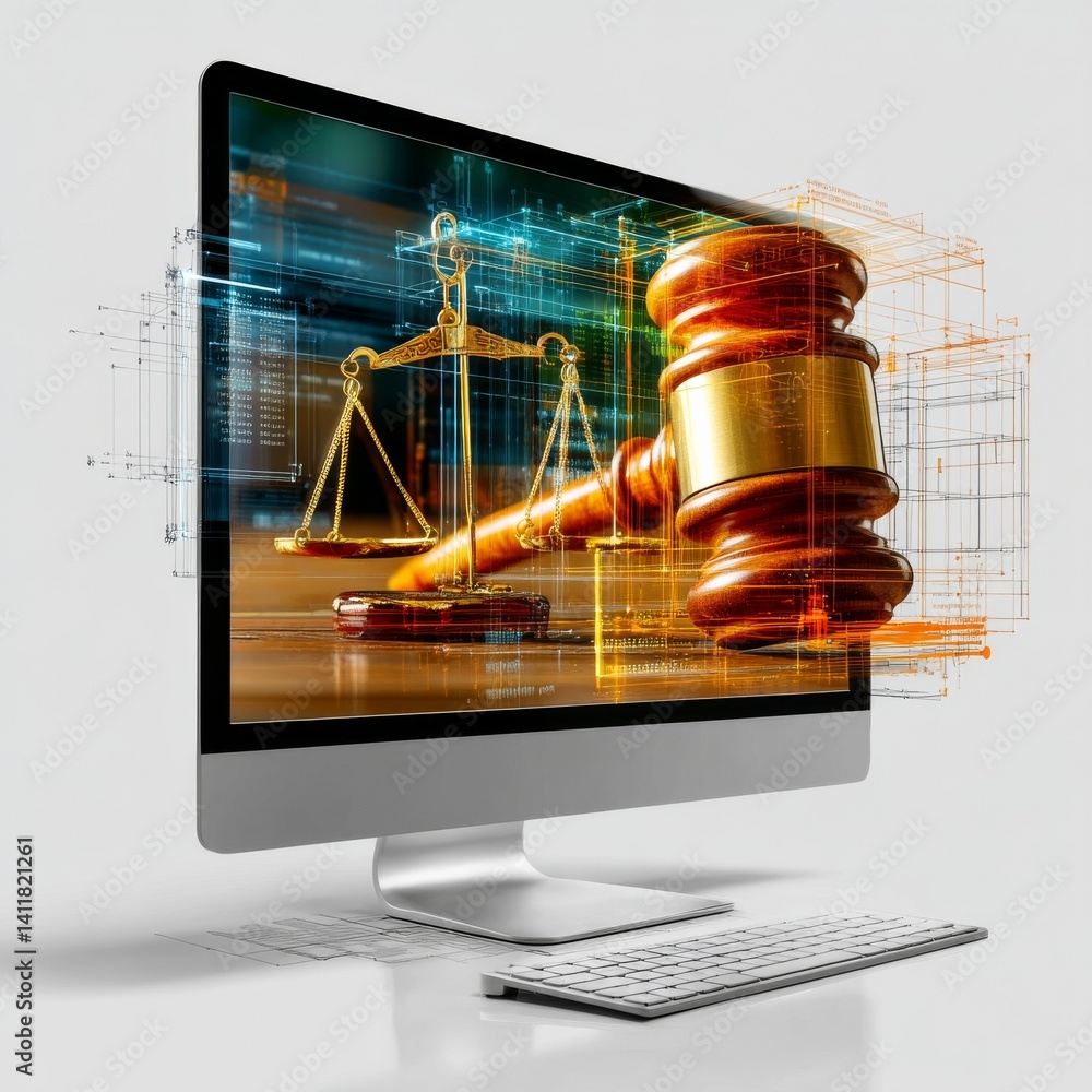 Poster digital justice: exploring the intersection of law, technology, and artificial intelligence on a mod