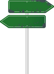 Grunge Road Sign Element