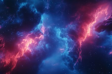 Fototapeta premium Abstract colorful nebula background