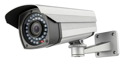 3D Render of Security CCTV Camera, Isolated on Transparent Background, Surveillance Equipment, High Resolution Image, Surveillance, CCTV, Security Camera
