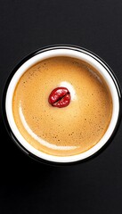 Espresso Coffee Bean Top View