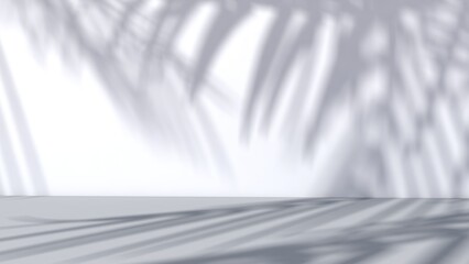 Empty room with wall background. 3D illustration, 3D rendering	