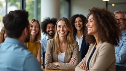 Diverse Team in a Productive Meeting