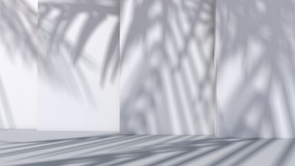 Empty room with wall background. 3D illustration, 3D rendering	