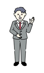 スーツの男性