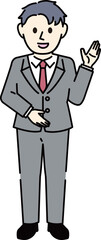 スーツの男性