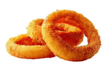 Casual fried onion rings appetizer