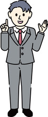 スーツの男性