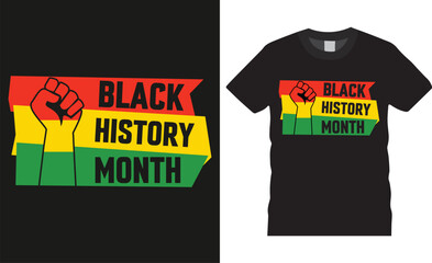Black history month typography vector T-shirt design Graphic.
