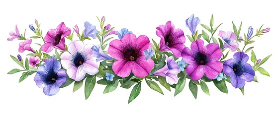 Floral Border Watercolor