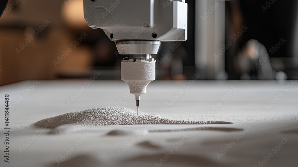 Poster precision engineering of material deposited by advanced machine tool