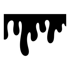 Black liquid melt for banner decoration